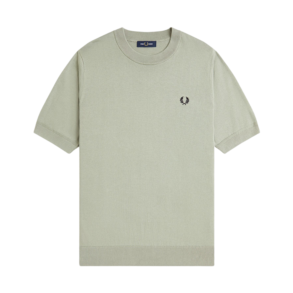 AFPM2612322-M37 Fred Perry Cotton Knitted T-Shirt Seagrass
