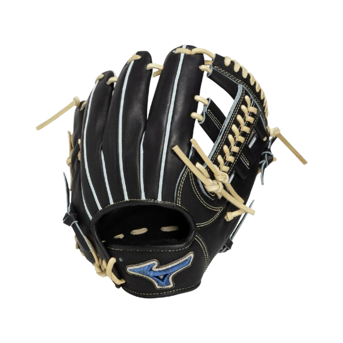 미즈노 글로벌 엘리트 프로 하드볼 내야수용 GE-D46 글러브 9 블랙 블론드(Mizuno Global Elite Pro Hardball Infielder's GE-D46 Glove 9 Black Blonde) - 1