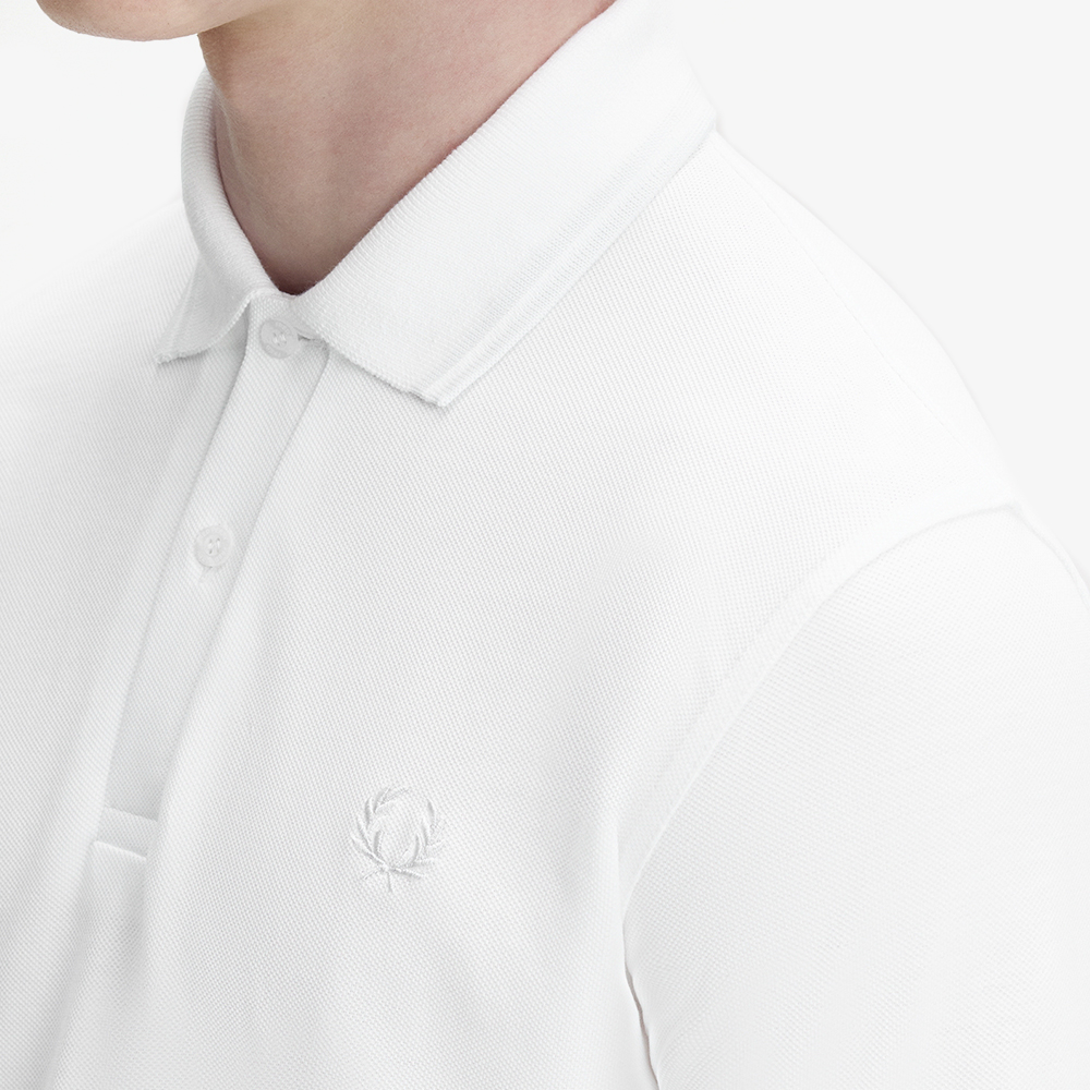 프레드페리 M12 트윈 팁 프레드페리 셔츠 화이트 화이트(Fred Perry Twin Tipped Fred Perry Shirt (M.I.E) White White) - 4