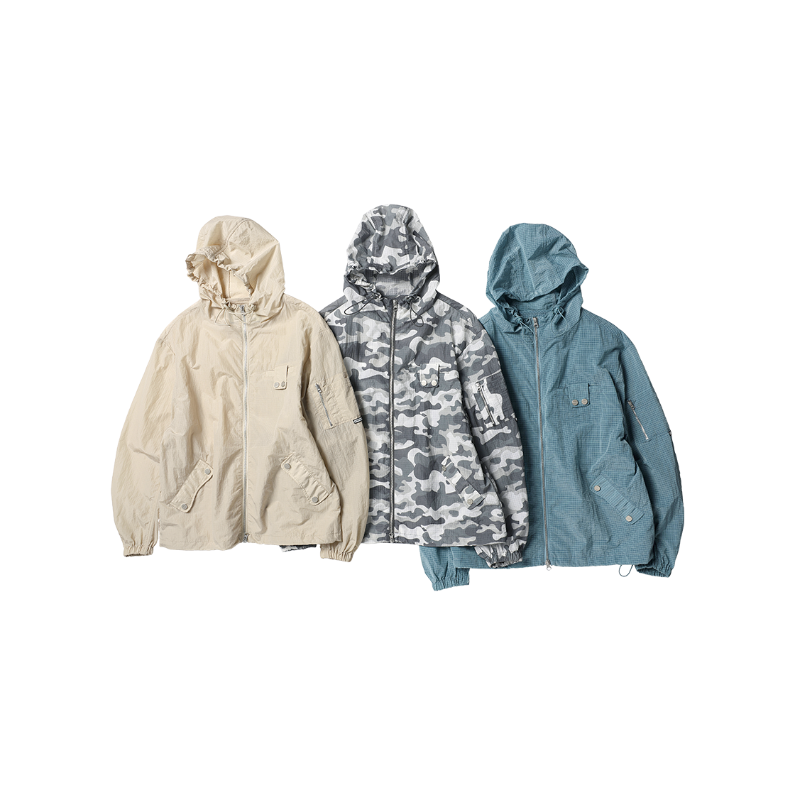 더바이닐하우스 립스탑 시어 윈드브레이커 블루(Thevinylhouse Ribstop Sheer Windbreaker Blue) - 4