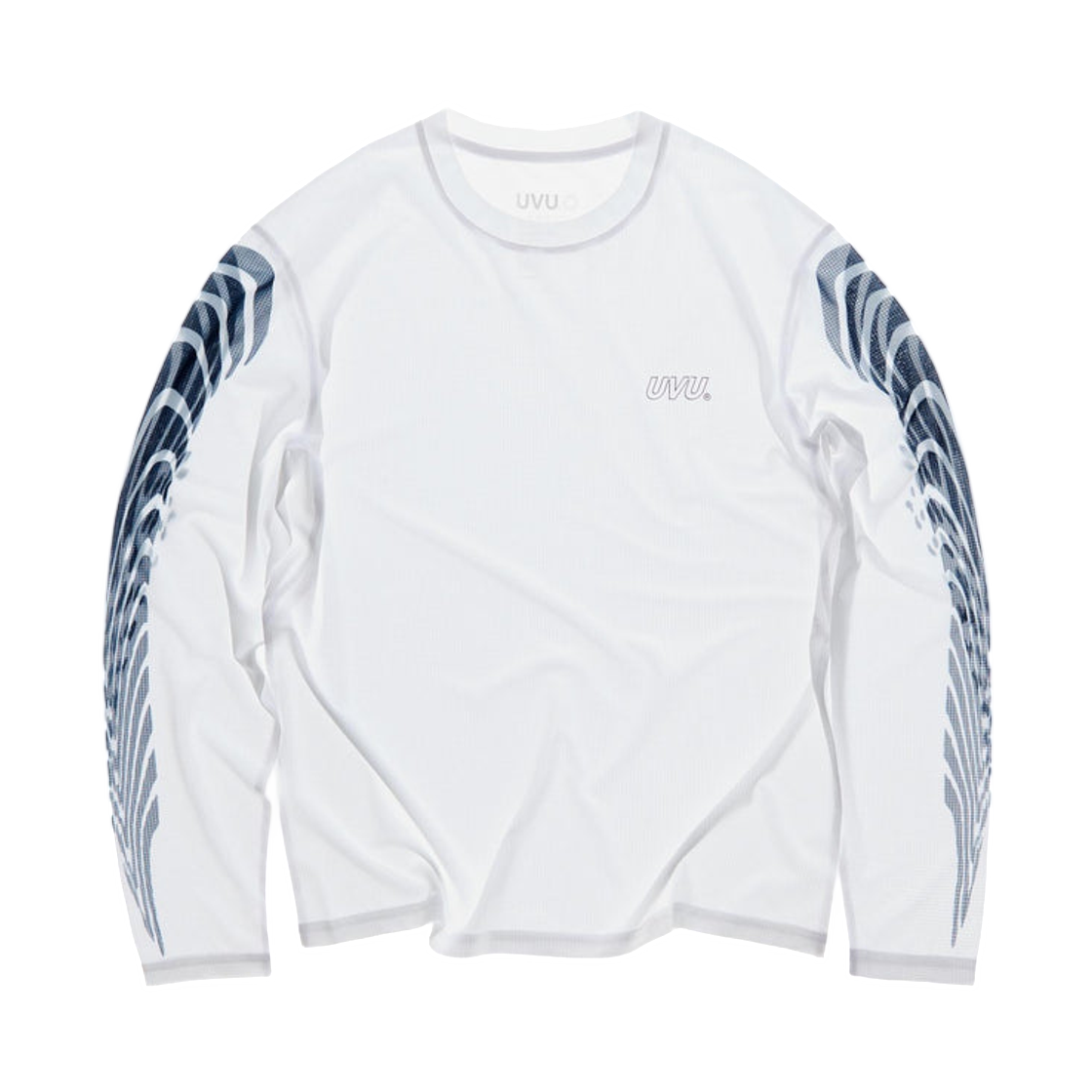 UVU 서울 '26 메쉬 롱슬리브 러닝 탑 화이트(UVU Seoul '26 Mesh Long Sleeve Running Top White)
