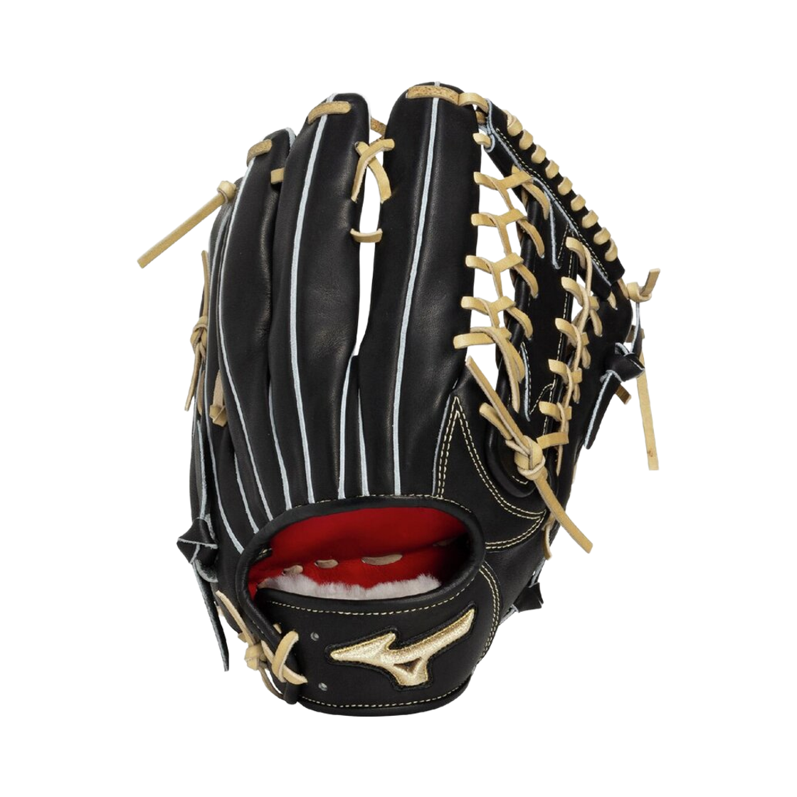 미즈노 글로벌 엘리트 프로페셔널 셀렉션 하드볼 누트바 타입 글러브 18N 블랙 블론드(Mizuno Global Elite Professional Selection Hardball Nutbar Type Glove 18N Black Blonde) - 1