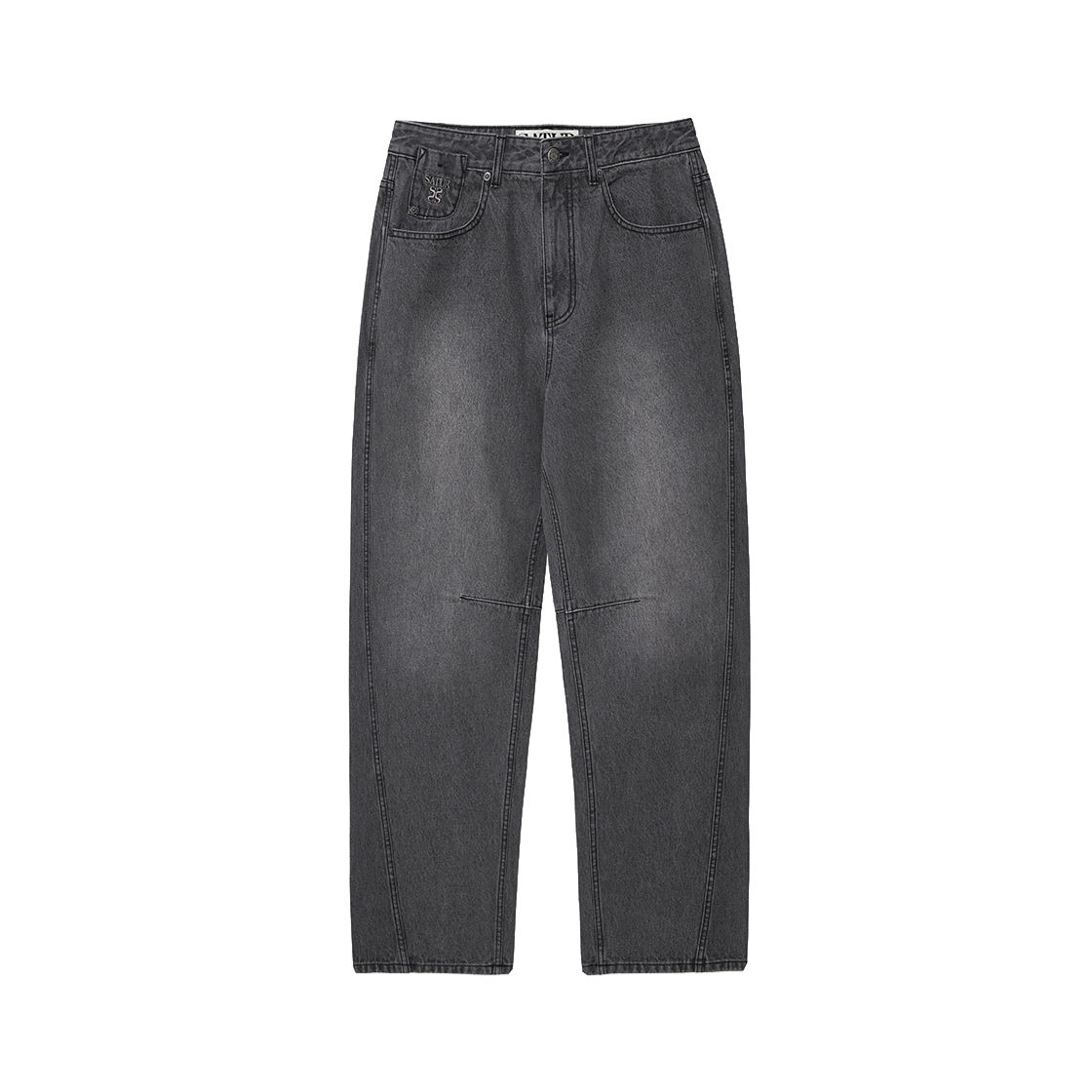 SA261MDP07GRY0 SATUR Round Color Denim Pants Gray