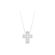 Damiani Belle Epoque Medium Necklace in 18K White Gold with Diamonds (6ET0516)