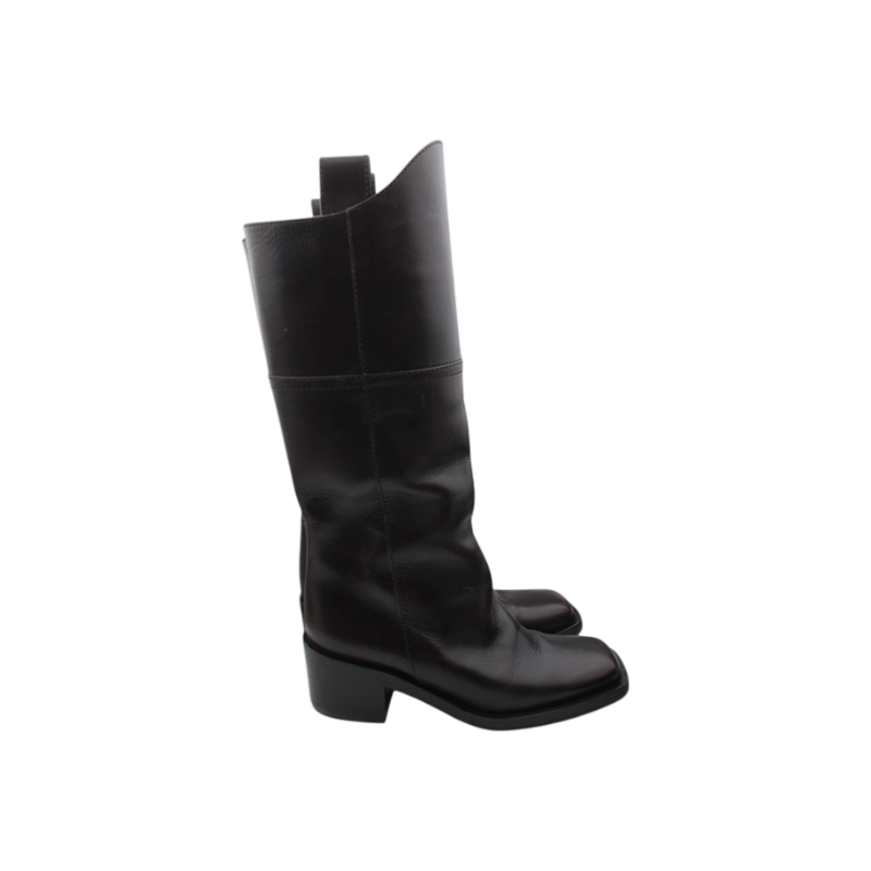 ITEESE2FEIKF Chanel Deep Brown Long Boots 36C