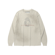 Thevinylhouse Fingerprint Slub Ls Tee Beige