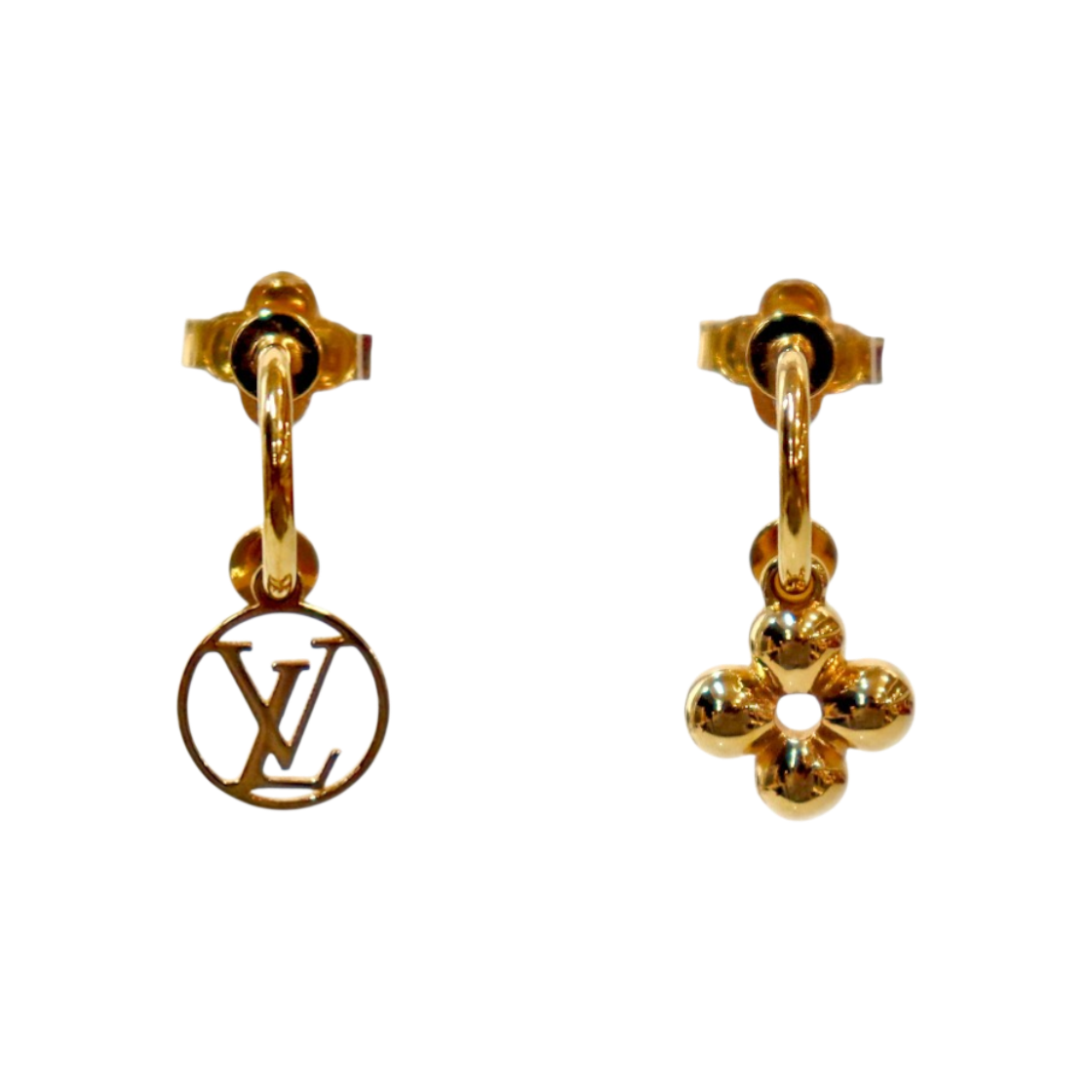 IT5I2DALDHFU Louis Vuitton Blooming Gold Earrings C-B51616