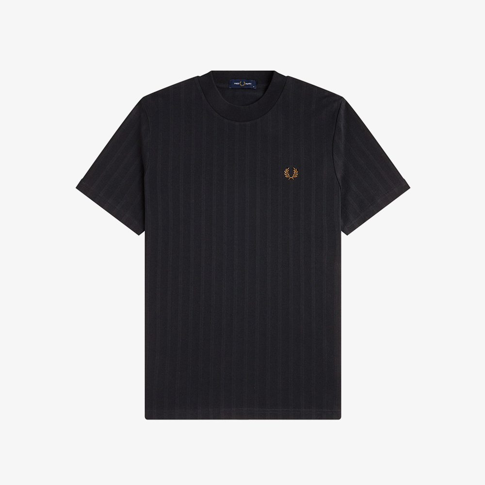 프레드페리 피케 스트라이프 티셔츠 블랙(Fred Perry Pique Stripe T-Shirt Black) - 5