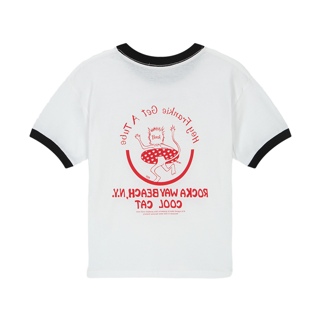 하이타이드 프랭키 쿨 캣 링거티 블랙(HIGHTIDE FRANKIE Cool Cat Ringer Tee Black) - 2