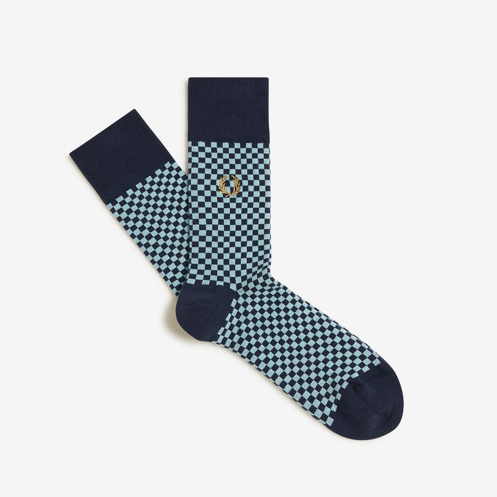 프레드페리 마이크로 체커보드 삭스 다크 에어포스(Fred Perry Micro Chequerboard Sock Dark Airforce) - 3