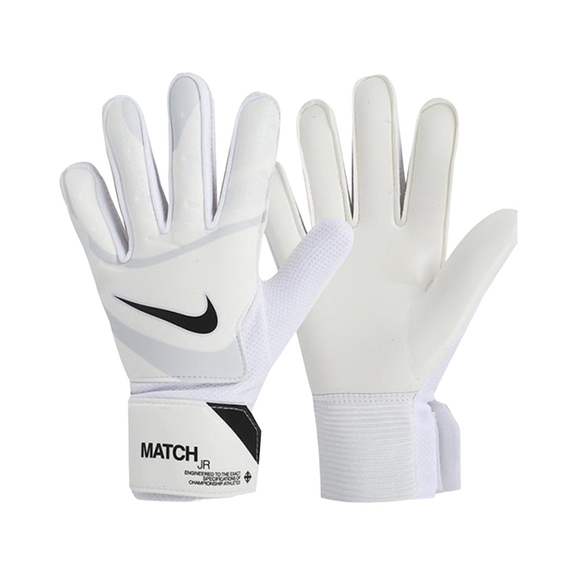 FJ4864-100 (Kids) Nike Match Goalkeeper Gloves White Black