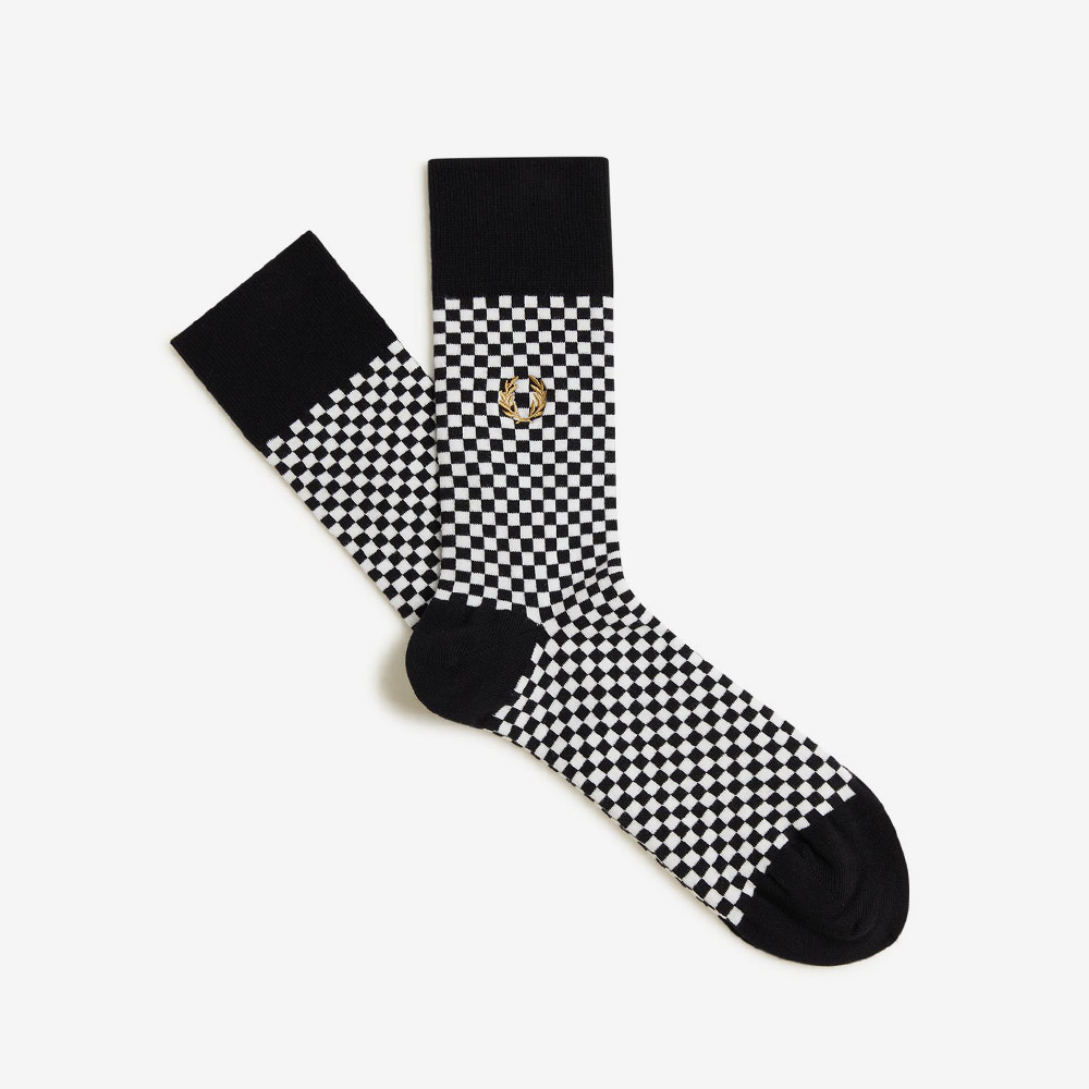 프레드페리 마이크로 체커보드 삭스 블랙(Fred Perry Micro Chequerboard Sock Black) - 5