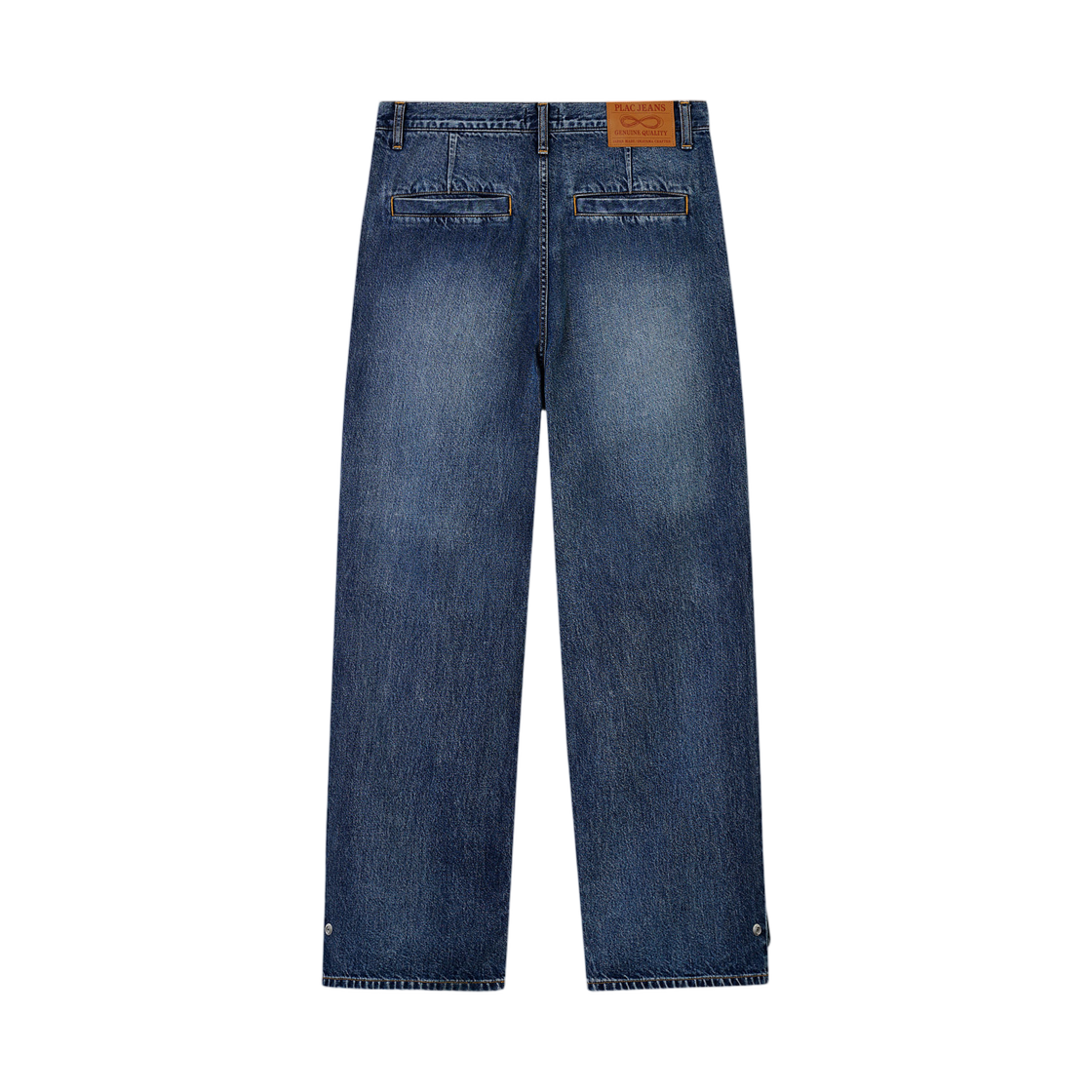 플랙 시오타 메이드 와이드 데님 페이디드 워시드(Plac Shiota Made Wide Denim Faded Washed) - 2