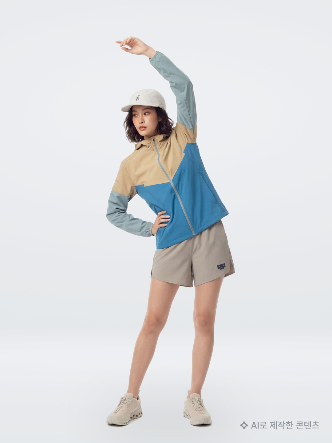 On Running Ultra Vest Pro Black, HDEX Warm Heat EZ Pullover Hoodie Ivory 착용 스타일 - 5