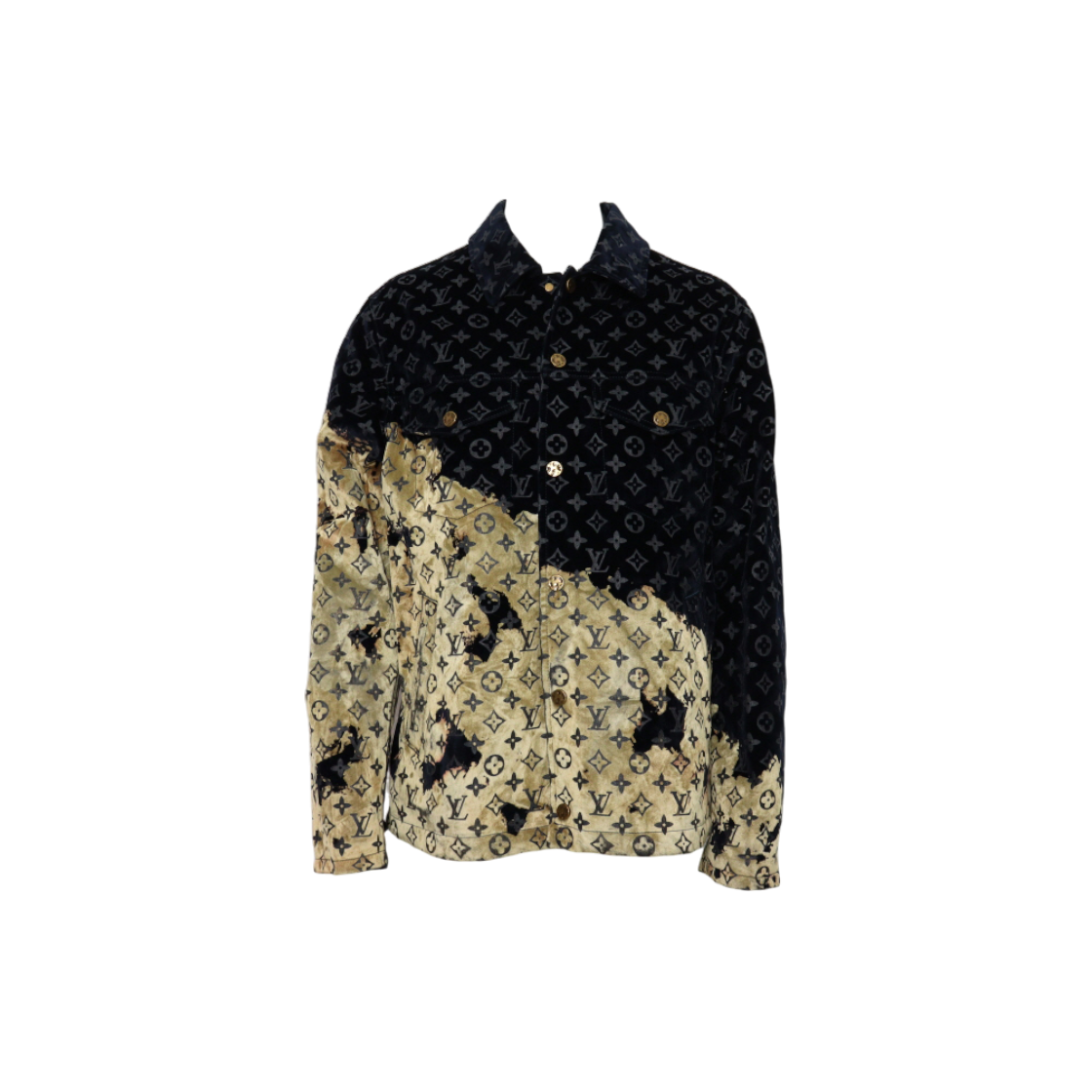 IT5UTDMS3MFT Louis Vuitton Monogram Blended Velvet Denim Men's Jacket