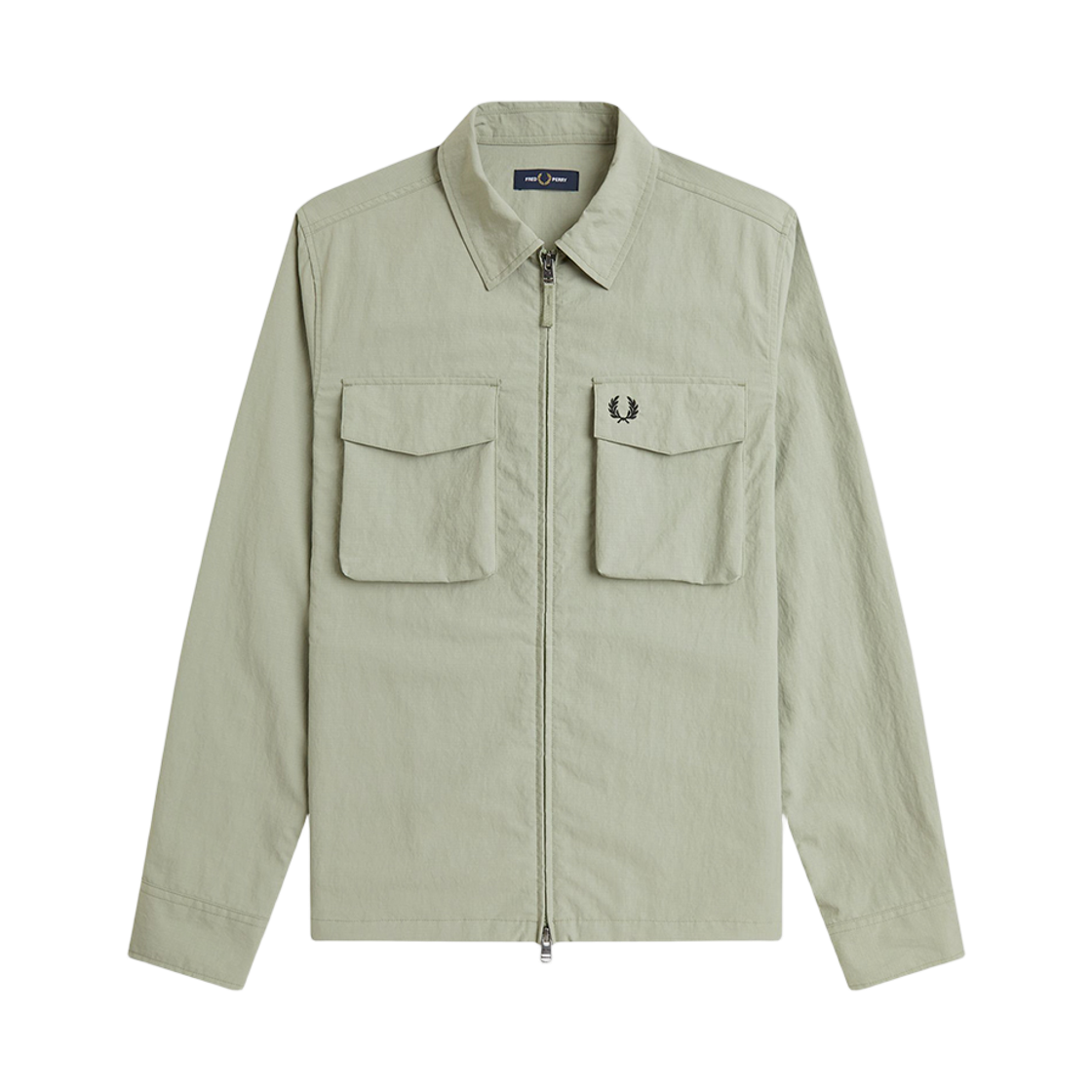 프레드페리 립스탑 포켓 오버셔츠 시그래스(Fred Perry Ripstop Pocket Overshirt Seagrass) - 1