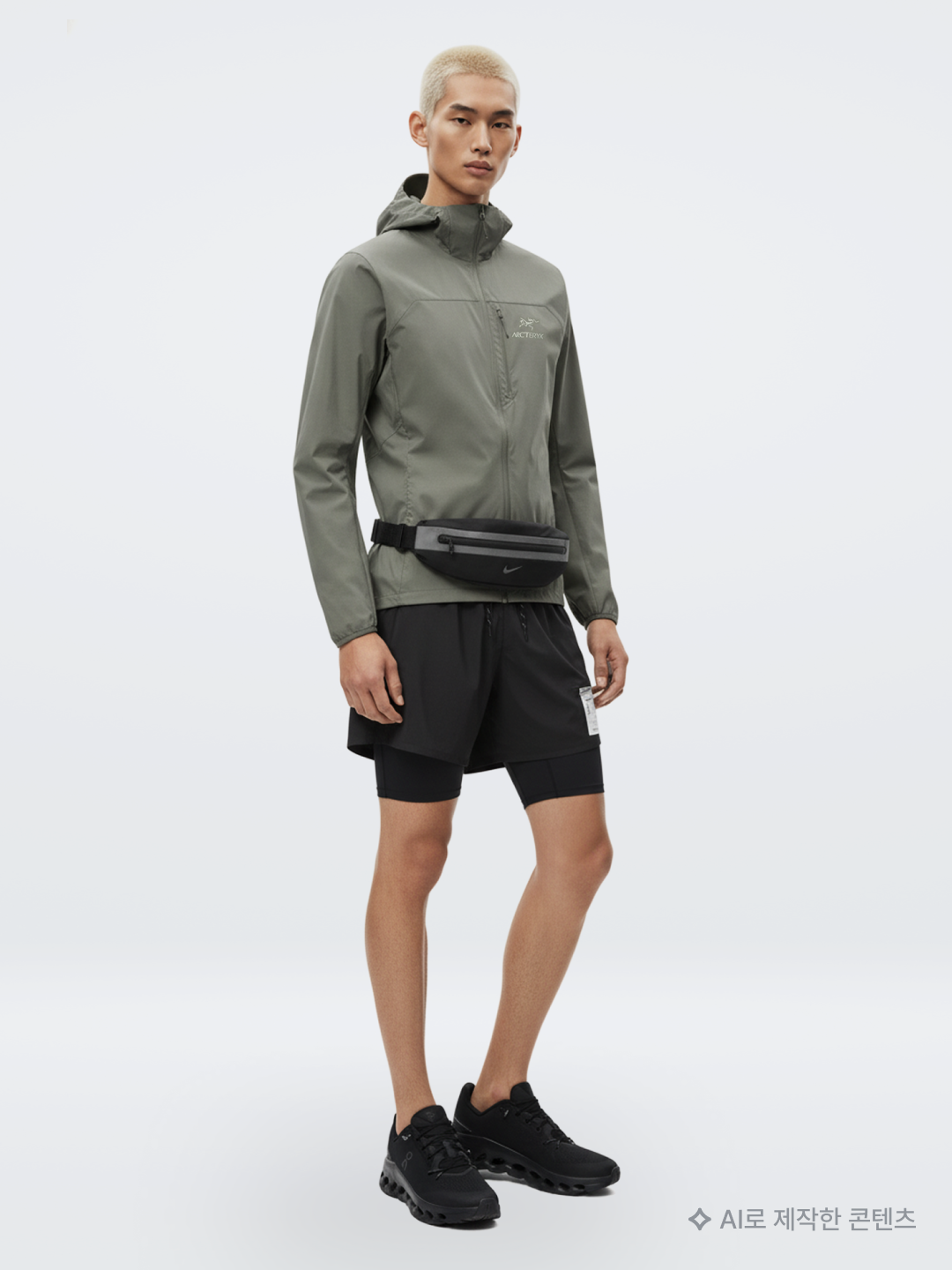 Satisfy Justice Cordura 5L Hydration Vest Black, UVU Dolomiti L/S Running Top White 착용 스타일 - 6