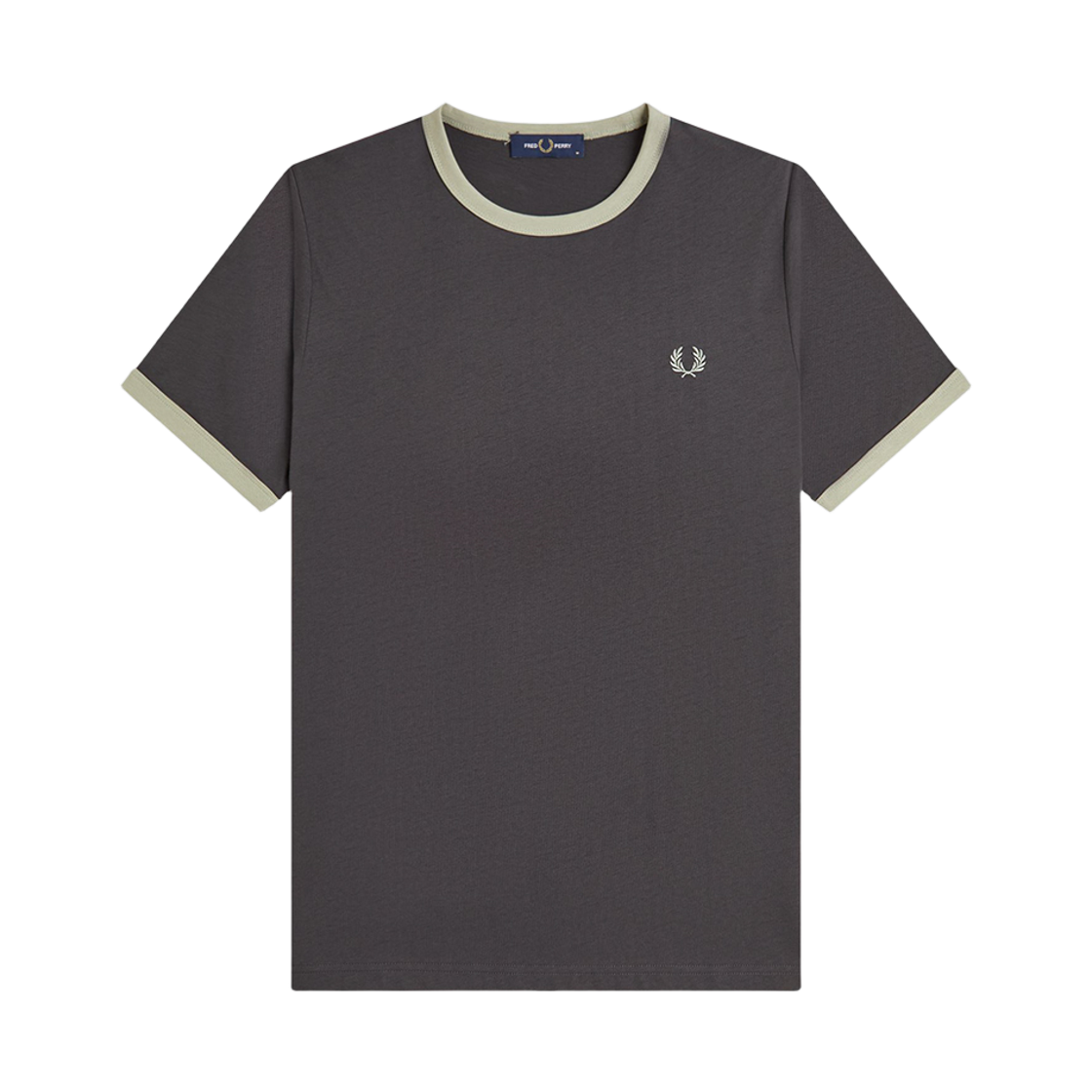 AFPM2613519-32B Fred Perry Ringer T-Shirt Anchor Grey Seagrass