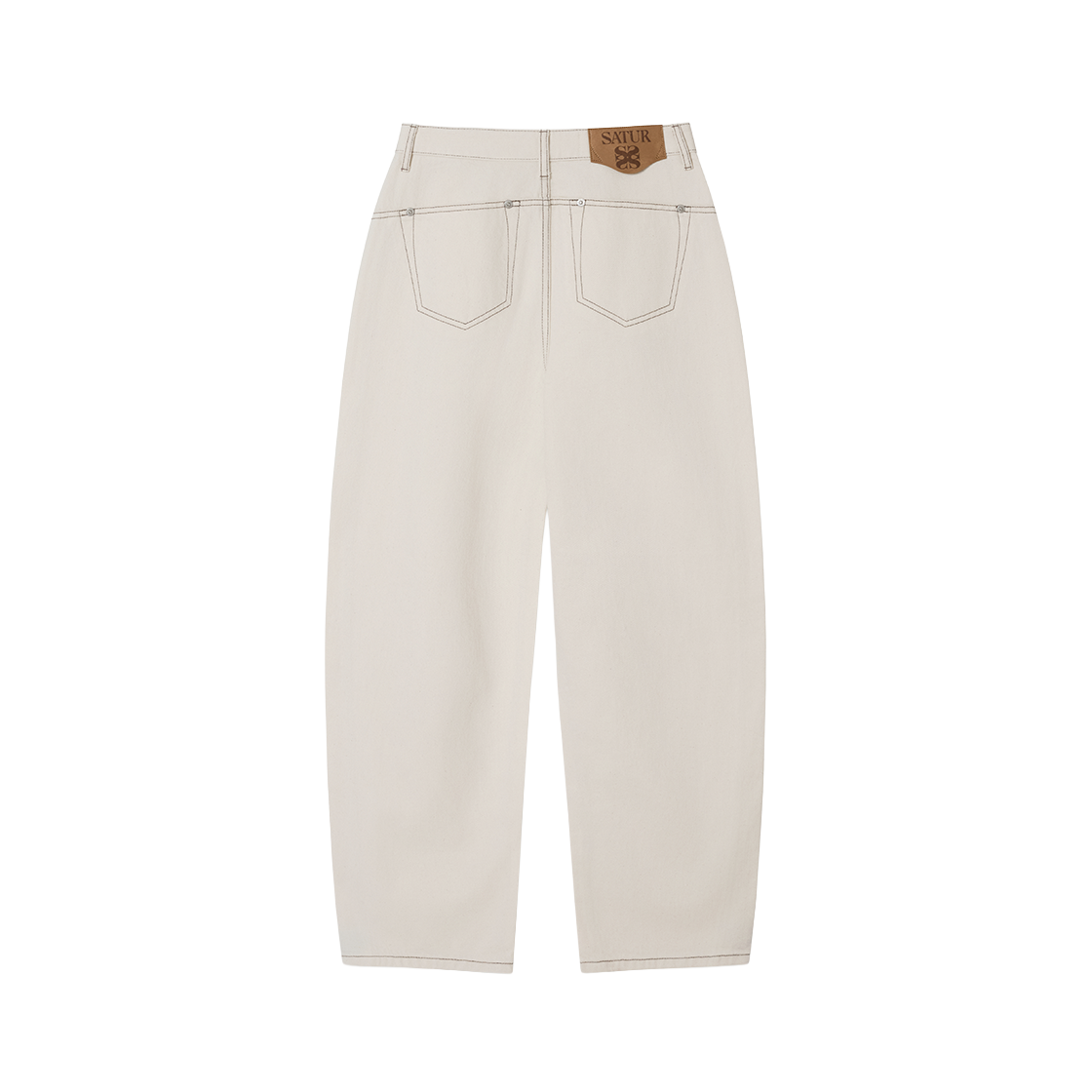 세터 우먼 라운드 컬러 데님 팬츠 에크루(SATUR W Round Color Denim Pants Ecru) - 2