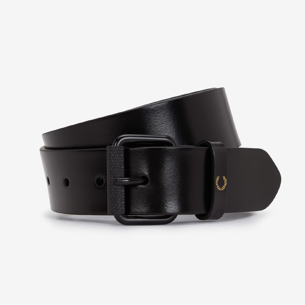 프레드페리 클래식 레더 벨트 블랙(Fred Perry Classic Leather Belt Black) - 4