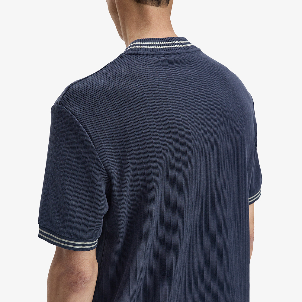 프레드페리 립 저지 티셔츠 네이비(Fred Perry Ribbed Jersey T-Shirt Navy) - 4