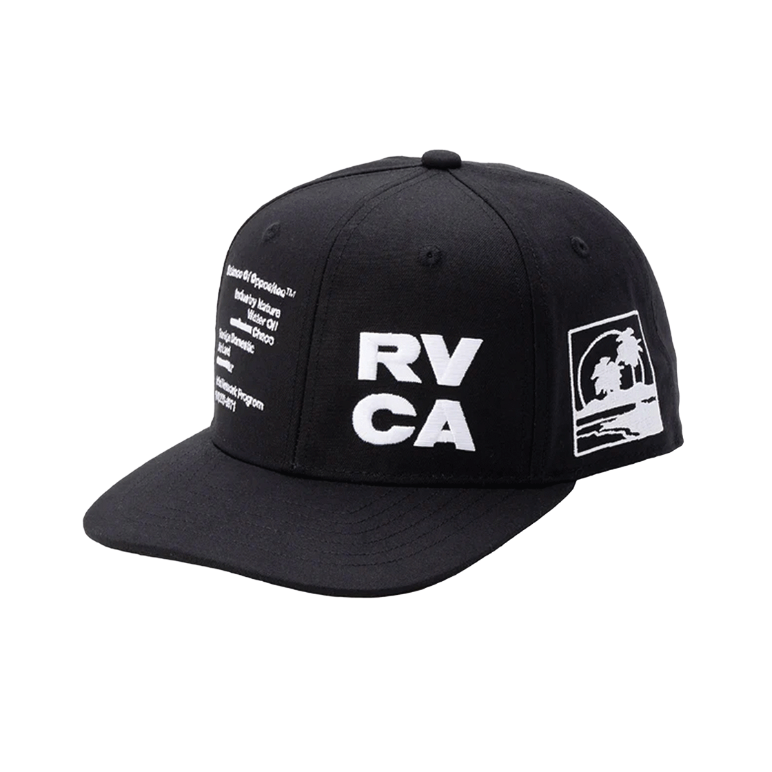 루카 남성 로고 로그램 스냅백 (VG13CP109BLK)(RVCA Men Logo Rrogram Snapback (VG13CP109BLK))