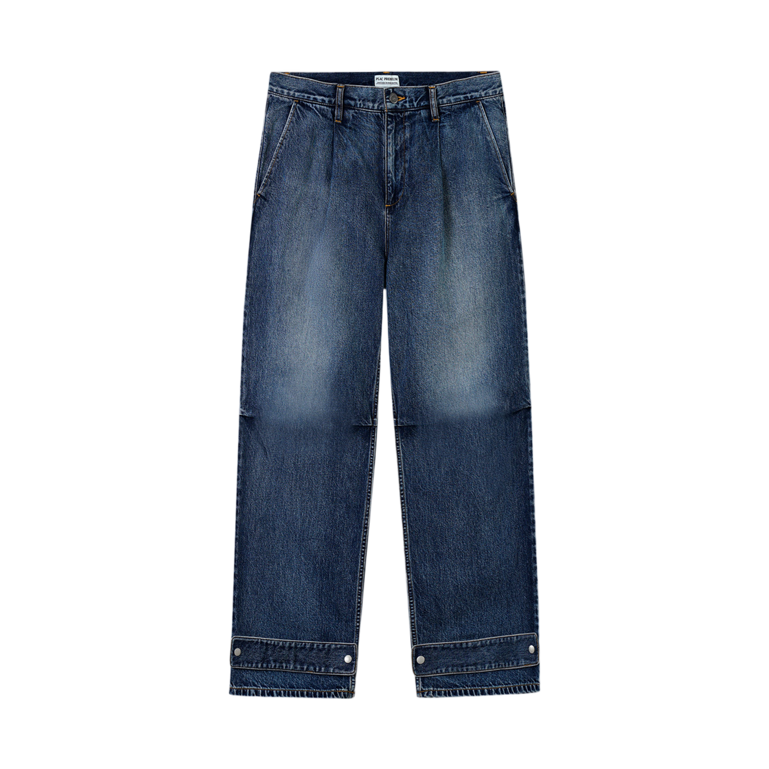 플랙 시오타 메이드 와이드 데님 페이디드 워시드(Plac Shiota Made Wide Denim Faded Washed)