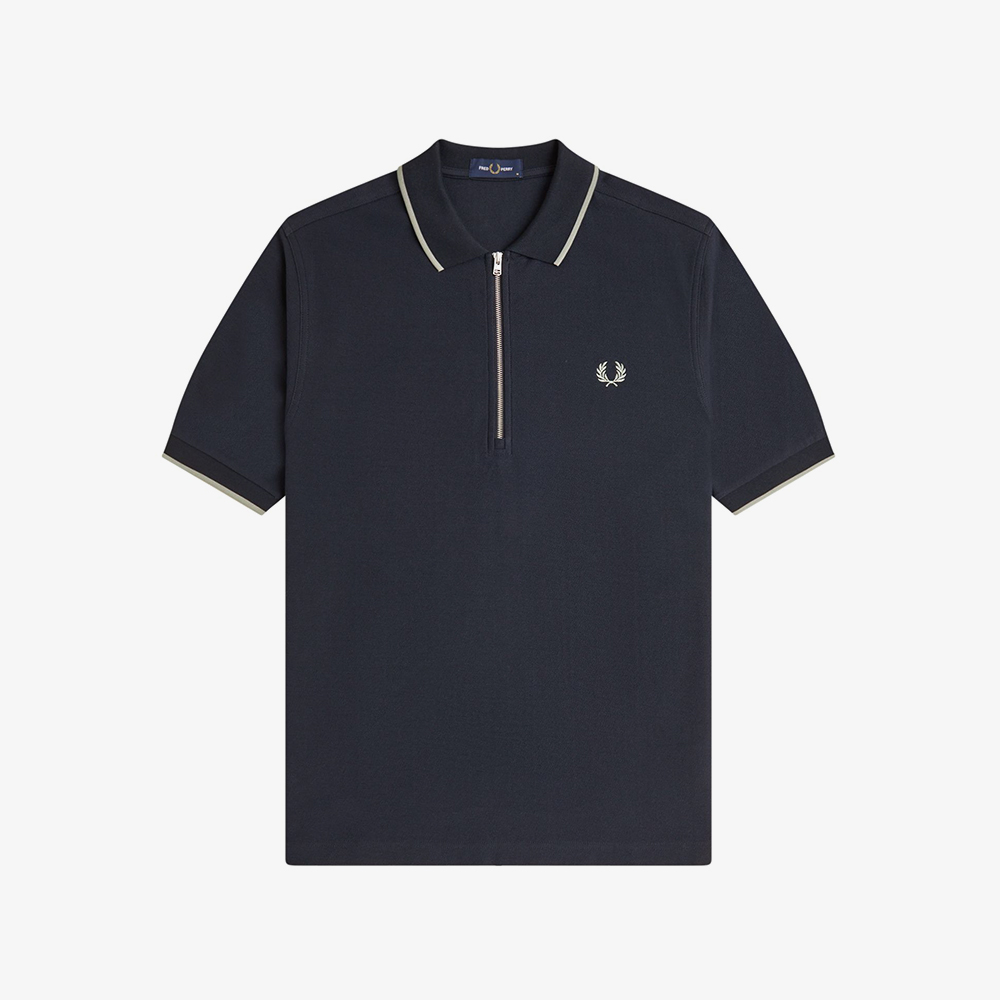 프레드페리 크레이프 피케 폴로 셔츠 네이비(Fred Perry Crepe Pique Polo Shirt Navy) - 5