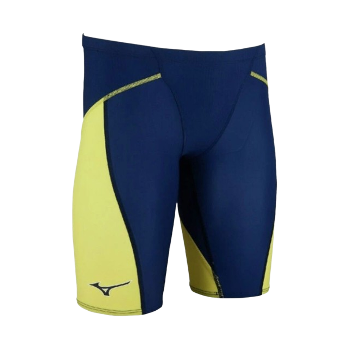 N2MBD01084 Mizuno GX Sonic Lite Swimming Half Swimsuit Estate Navy Lightning Yellow
