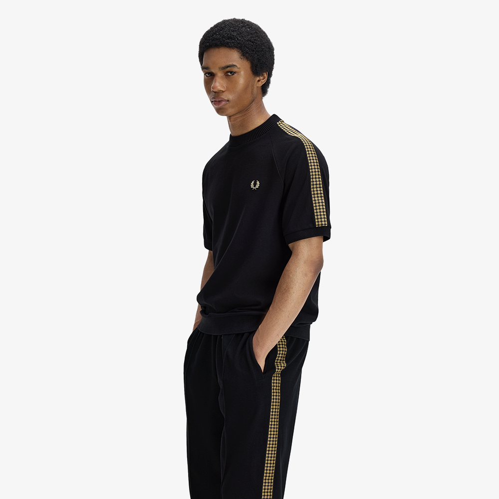 프레드페리 크로스 테잎 티셔츠 블랙(Fred Perry Cross Tape T-Shirt Black) - 3