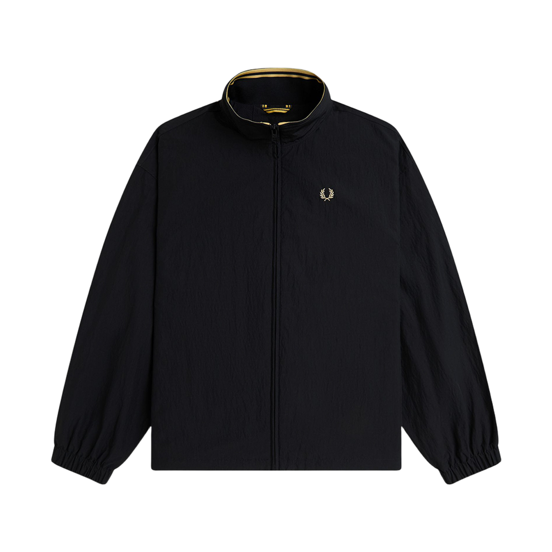 프레드페리 우먼즈 집 스루 재킷 블랙 샴페인(Fred Perry Zip-Through Jacket Black Champagne)
