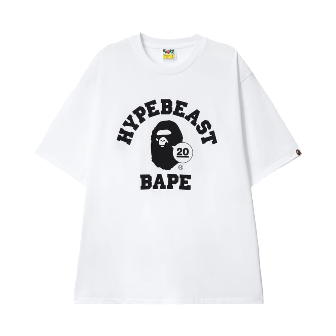 베이프 x 하입비스트 20주년 기념 티셔츠 화이트(BAPE x Hypebeast 20th Anniversary T-Shirt White) - 1