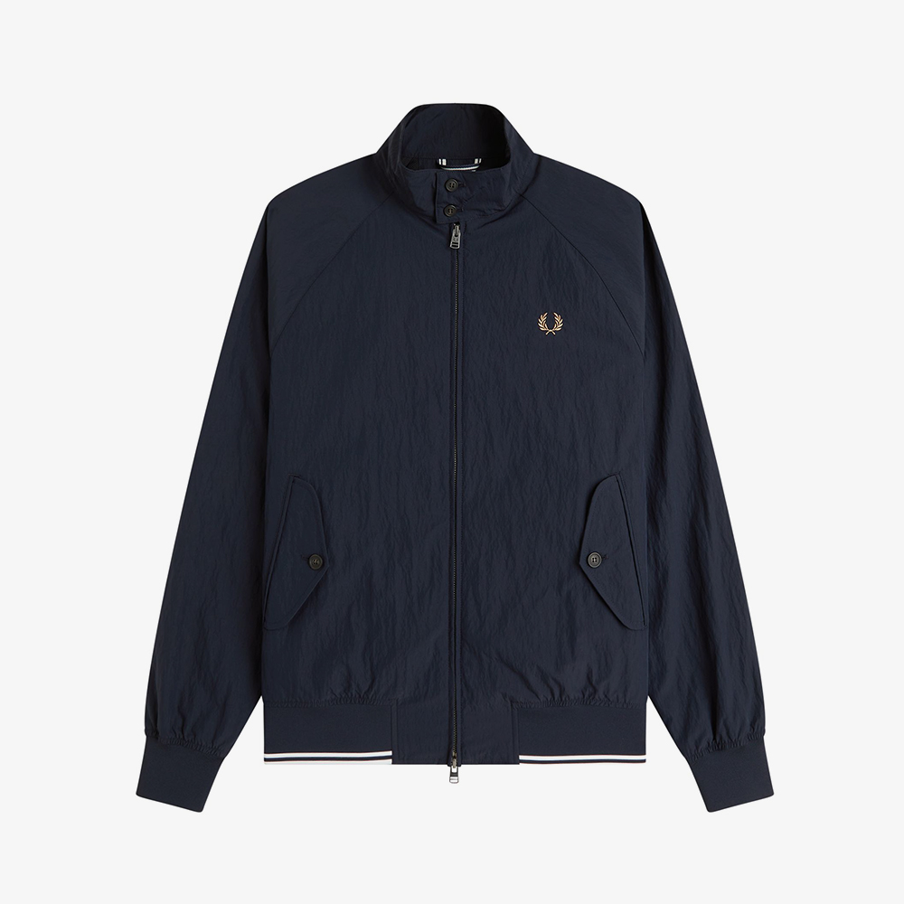 프레드페리 크링클 해링턴 재킷 네이비(Fred Perry Crinkle Harrington Jacket Navy) - 5