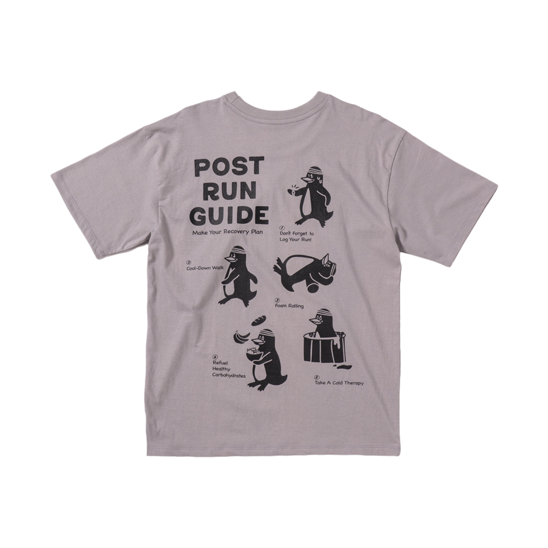 빅웨이브 컬렉티브 포스트 런 가이드 반팔 티셔츠 그레이(BIGWAVE COLLECTIVE Post Run Guide Tee Gray) - 1
