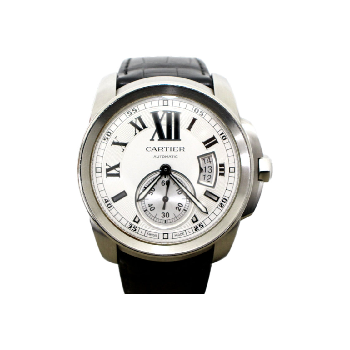 까르띠에 W7100037 칼리브 드 까르띠에 42mm 오토매틱 가죽밴드 남성 시계aa61840(Cartier Calibre de Cartier 42mm Automatic Leather Strap Men's Watch W7100037) - 1