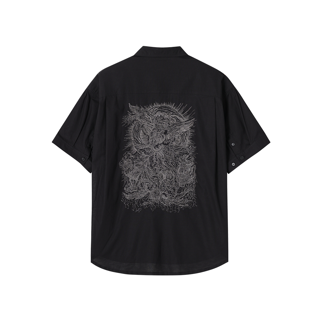 송지오 컬렉션 아크엔젤 하프 셔츠 블랙(SONGZIO COLLECTION Archangel Half Shirt Black)