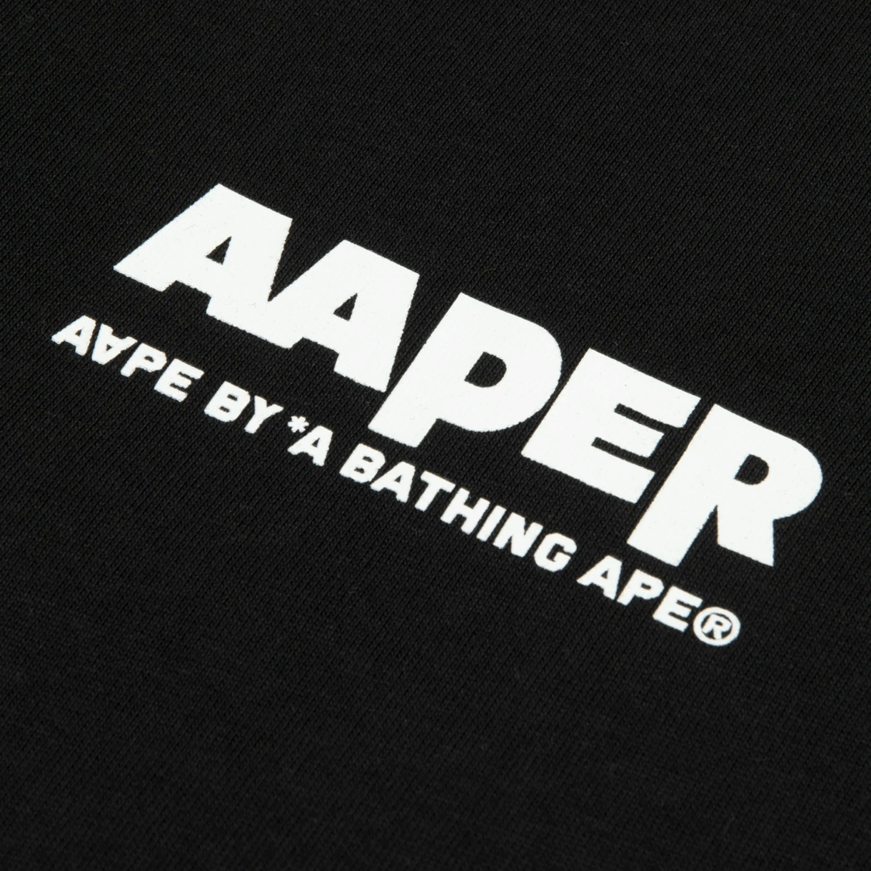 에이프 베이직 에이퍼 티 블랙 - 26SS(AAPE Basic AAPER Tee Black - 26SS) - 4