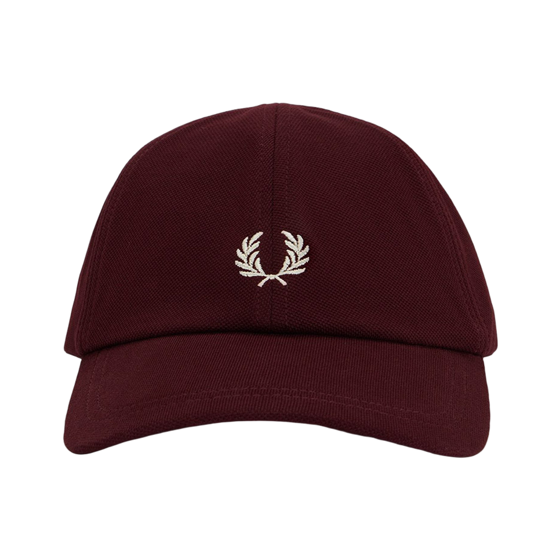 CFPU2612295-597 Fred Perry Pique Classic Cap Oxblood