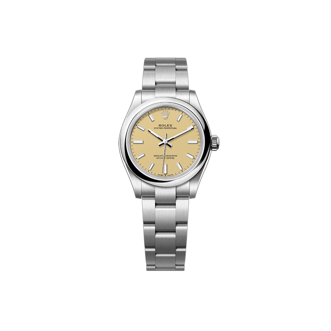 ITFHJQHU7STD Rolex Oyster Perpetual 31 - Beige Bar Oyster No. 7615