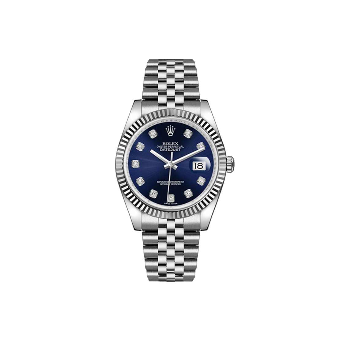 ITO3FC9ETIB6 Rolex Datejust 36 - 116234 Blue 10P Jubilee No. 7614