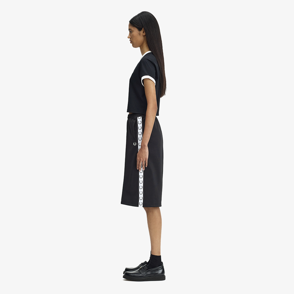 프레드페리 우먼즈 테잎 트랙쇼츠 블랙(Fred Perry Taped Track Shorts Black) - 2