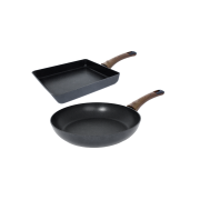 Silvat Carino IH Induction Frying Pan Set of 2 24 Square + 26 Pan