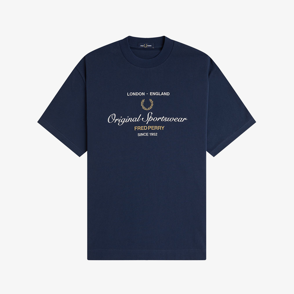 프레드페리 오리지널 스포츠웨어 티셔츠 테니스 블루(Fred Perry Original Sportswear T-Shirt Tennis Blue) - 5