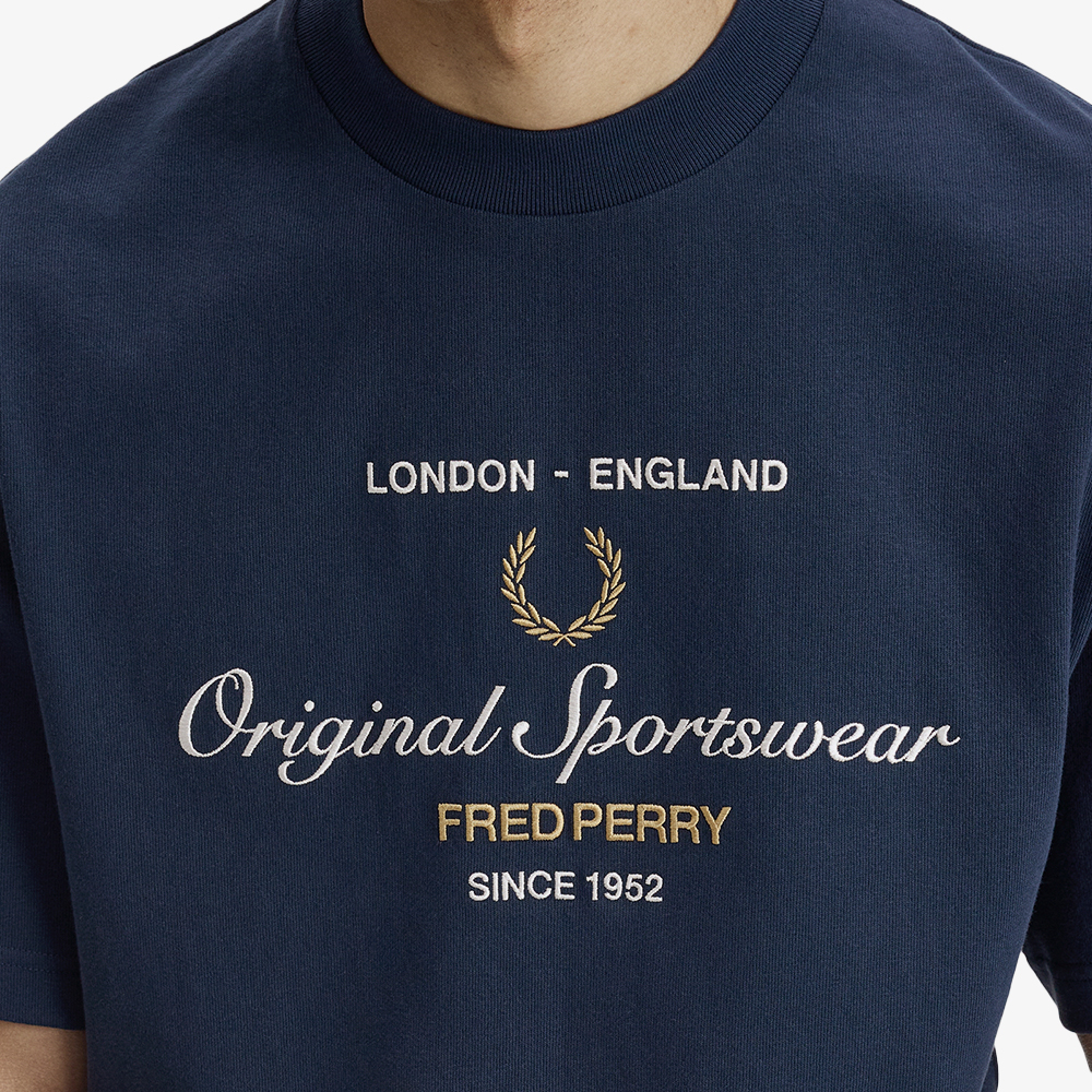 프레드페리 오리지널 스포츠웨어 티셔츠 테니스 블루(Fred Perry Original Sportswear T-Shirt Tennis Blue) - 4