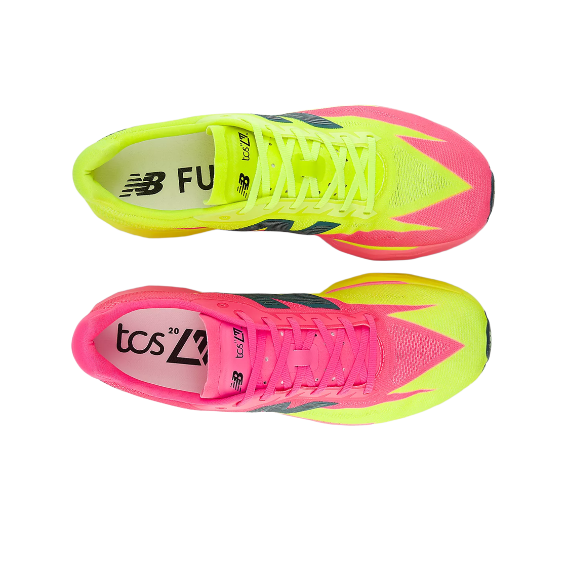 뉴발란스 TCS 런던 마라톤 에디션 퓨어셀 SC 엘리트 v5 알칼리 그린 핑크 히트 - D 스탠다드(New Balance TCS London Marathon Edition Fuelcell SC Elite v5 Alkaline Green Pink Heat - D Standard) - 2