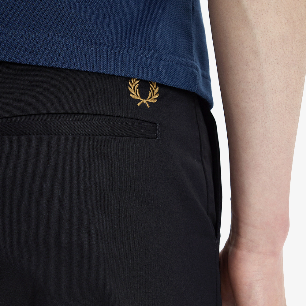 프레드페리 슬림핏 트윌 트라우저 블랙(Fred Perry Slim Fit Twill Trousers Black) - 4