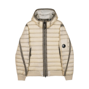 C.P. Company Nylon Down Jacket Frozen Dew White - 26SS