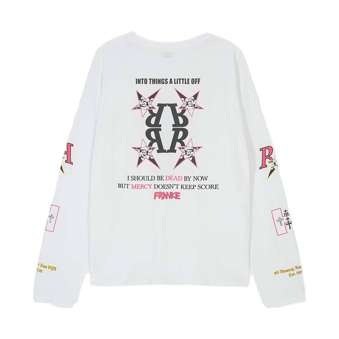 하이타이드 프랭키 폴스 아이콘 롱 슬리브 티 화이트(HIGHTIDE FRANKIE False Icon Long Sleeve Tee White) - 2