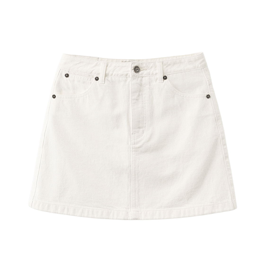 세터 우먼 클래식 데님 미니 스커트 화이트(SATUR W Classic Denim Mini Skirt White)