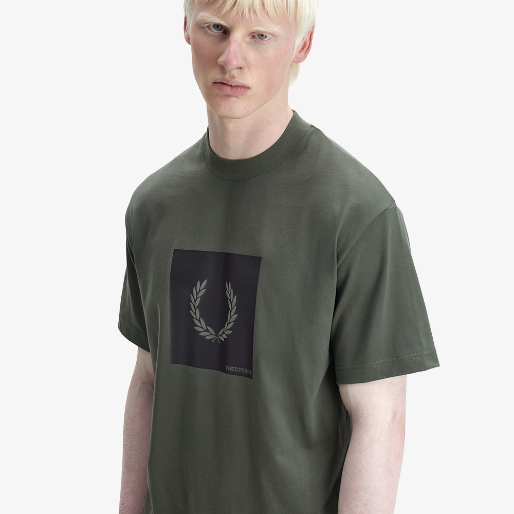 프레드페리 박스 그래픽 티셔츠 필드그린(Fred Perry Box Graphic T-Shirt Field Green) - 3